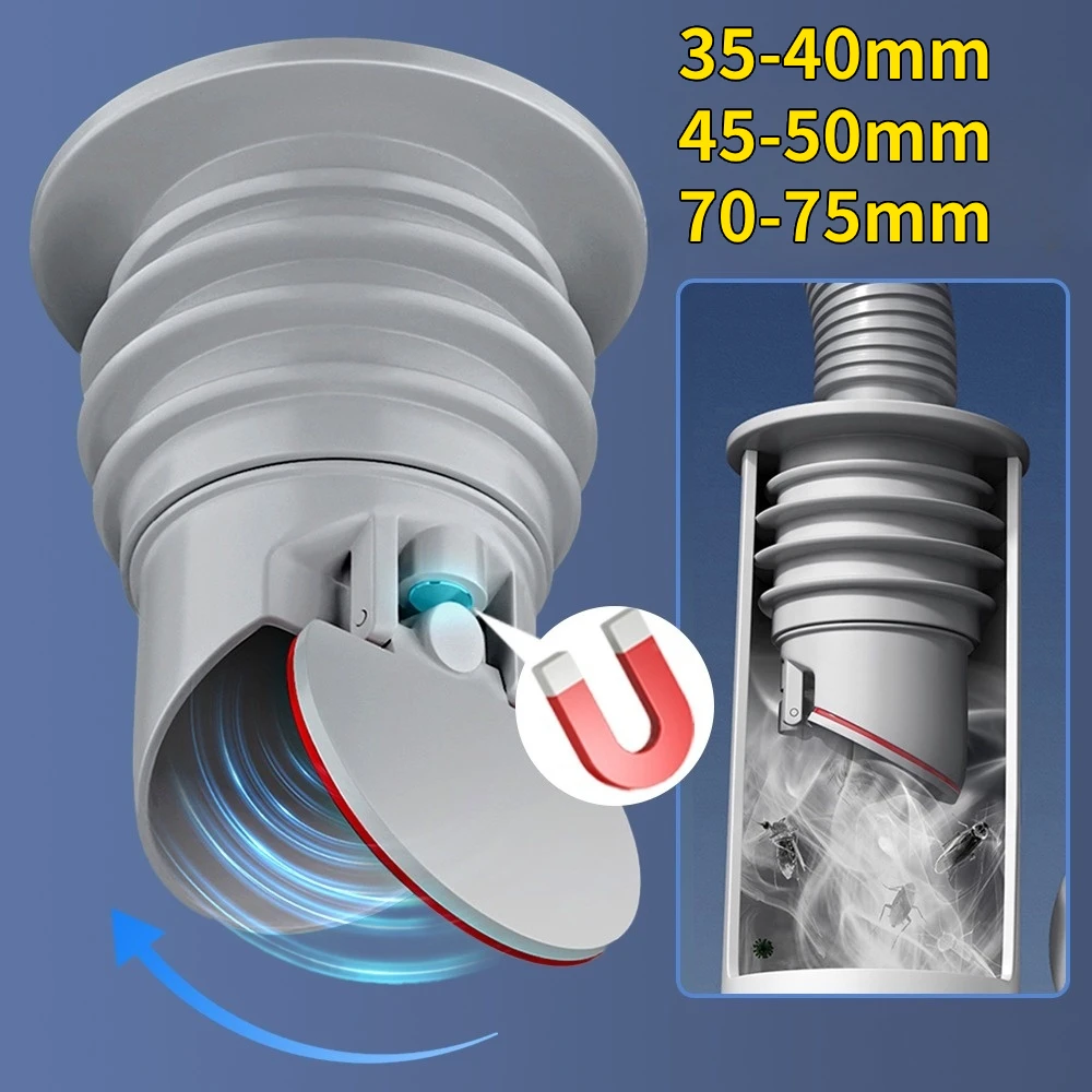 Drain Pipe Clip - Desagües de silicona de 70-75mm, tapón