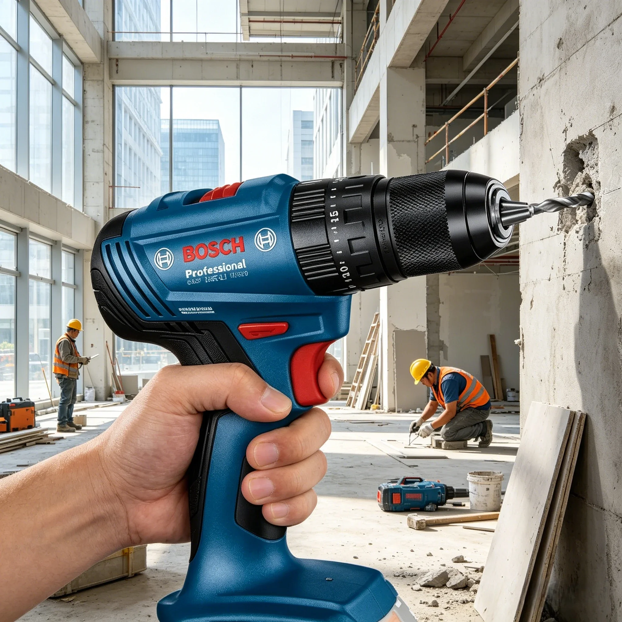 Taladro Percutor Inalámbrico B - Bosch Drill Gsb 18V reseña y precio