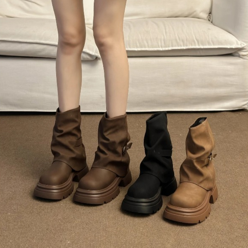 Botas de Mujer con Suela Grues - Pipe Bending Spring reseña y precio