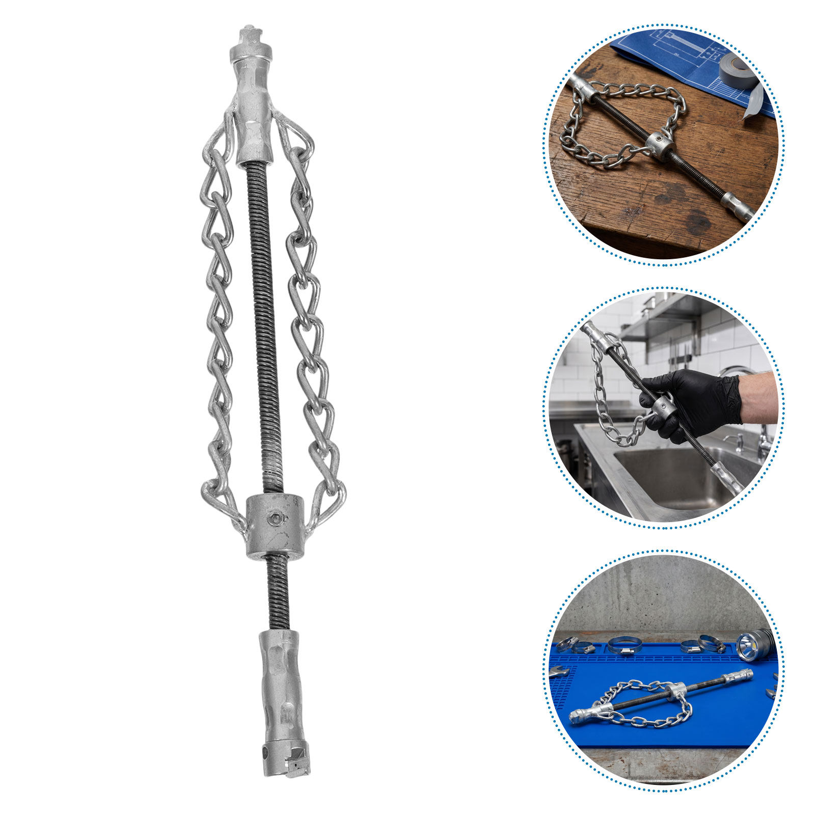 2 piezas de cadena limpiadora  - Drain Snake Flexible reseña y precio